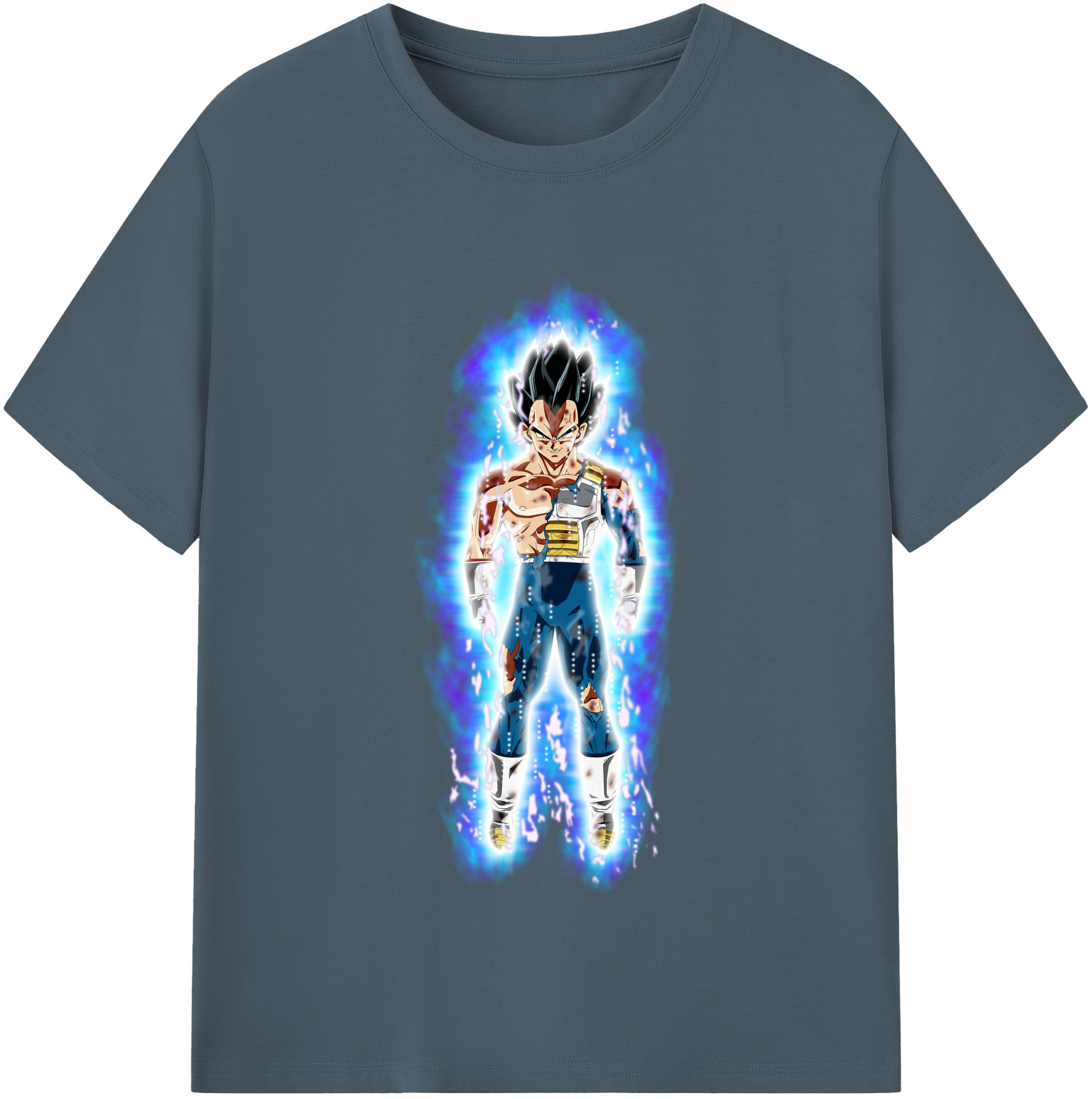 （画像用） ドラゴンボール ベジータ四世（Bejīta Yonsei）DRAGON BALL Vegeta IV 綿100％半袖Tシャツ（フロントプリント）